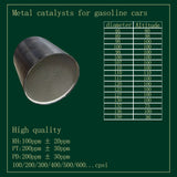 Cargar imagen en el visor de la galería, Gasoline vehicle exhaust system general metal catalyst honeycomb inner core, effective solution to toxic gases, general, high standards, can be checked by checking exhaust, eliminating failure lights, car inspection and so on